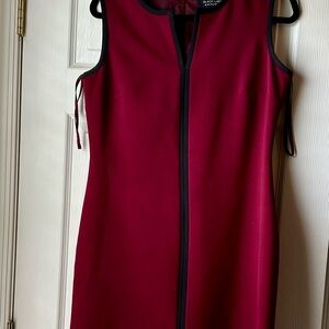 Elegant Burgundy Sleeveless Dress Evan Picone